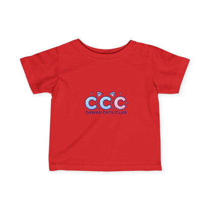 かわいい幼児用Tシャツ - 猫好きのためのCawaii Cats Clubデザイン