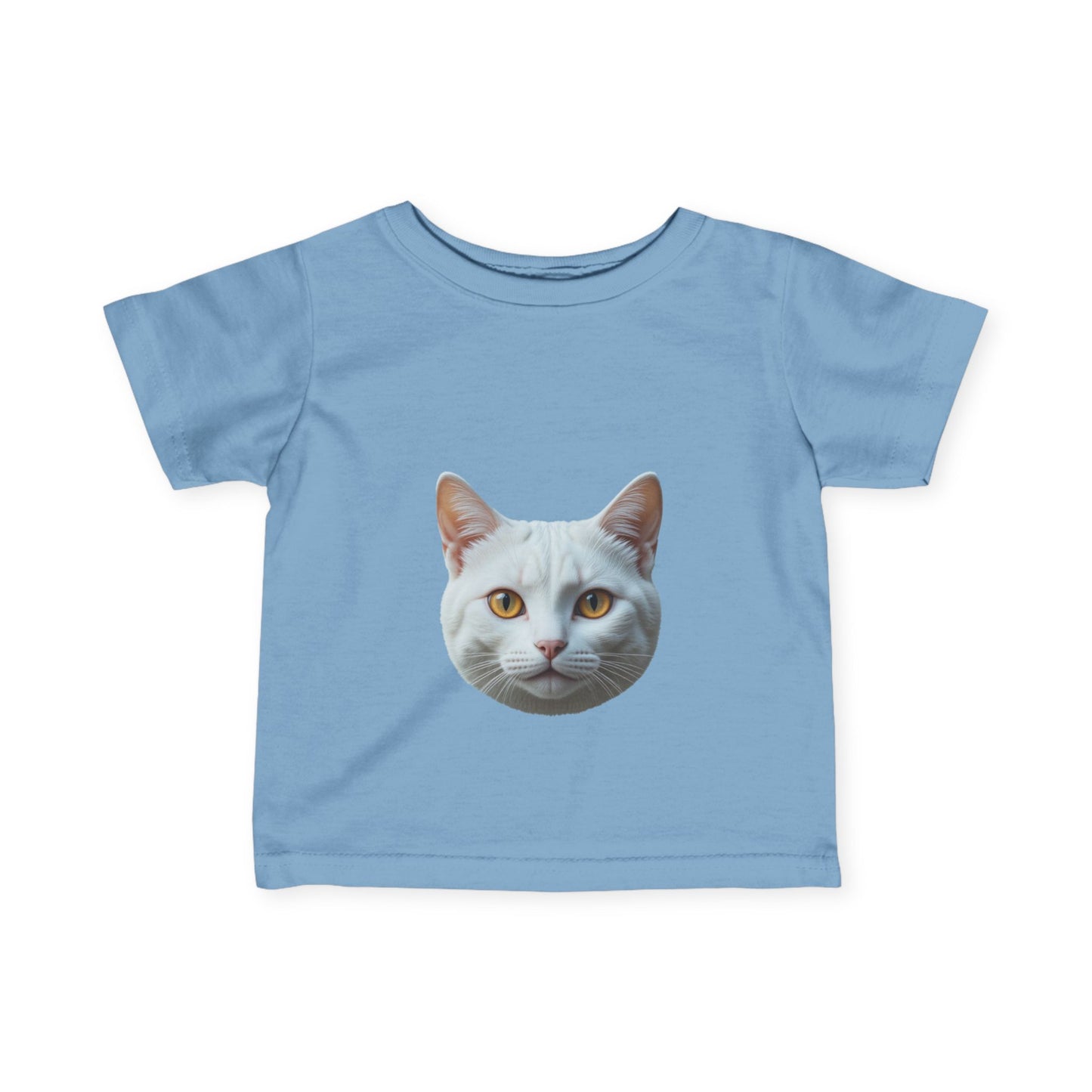 Cute Cat Face Infant Tee - Adorable Baby T-Shirt for Cat Lovers