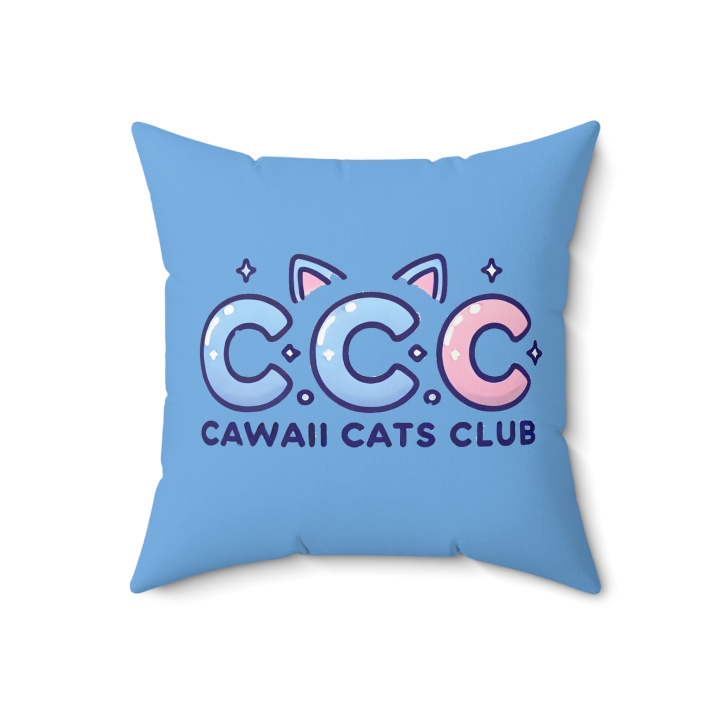 Cawaii Cats Club Pillow - Cute Cat Decor for Cat Lovers