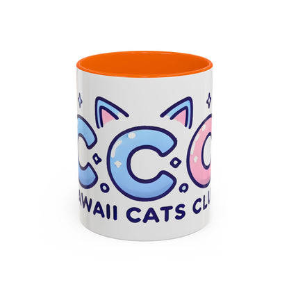 Cute Kawaii Cats Club Coffee Mug - Fun 11oz & 15oz Accent Mugs for Cat Lovers