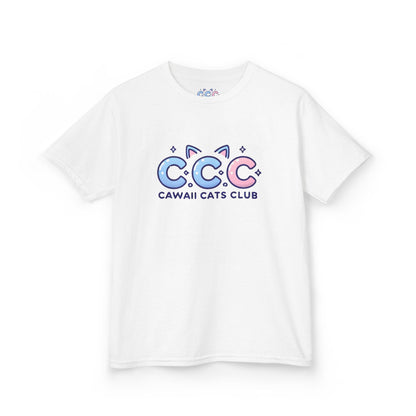 Cawaii Cats Club Kids Tee – Fun & Playful Cotton Shirt for Cat Lovers