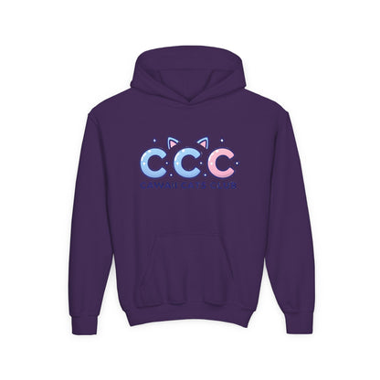 Cawaii Cats Club Youth Hoodie - Cute Cat-Themed Sweatshirt for Kids