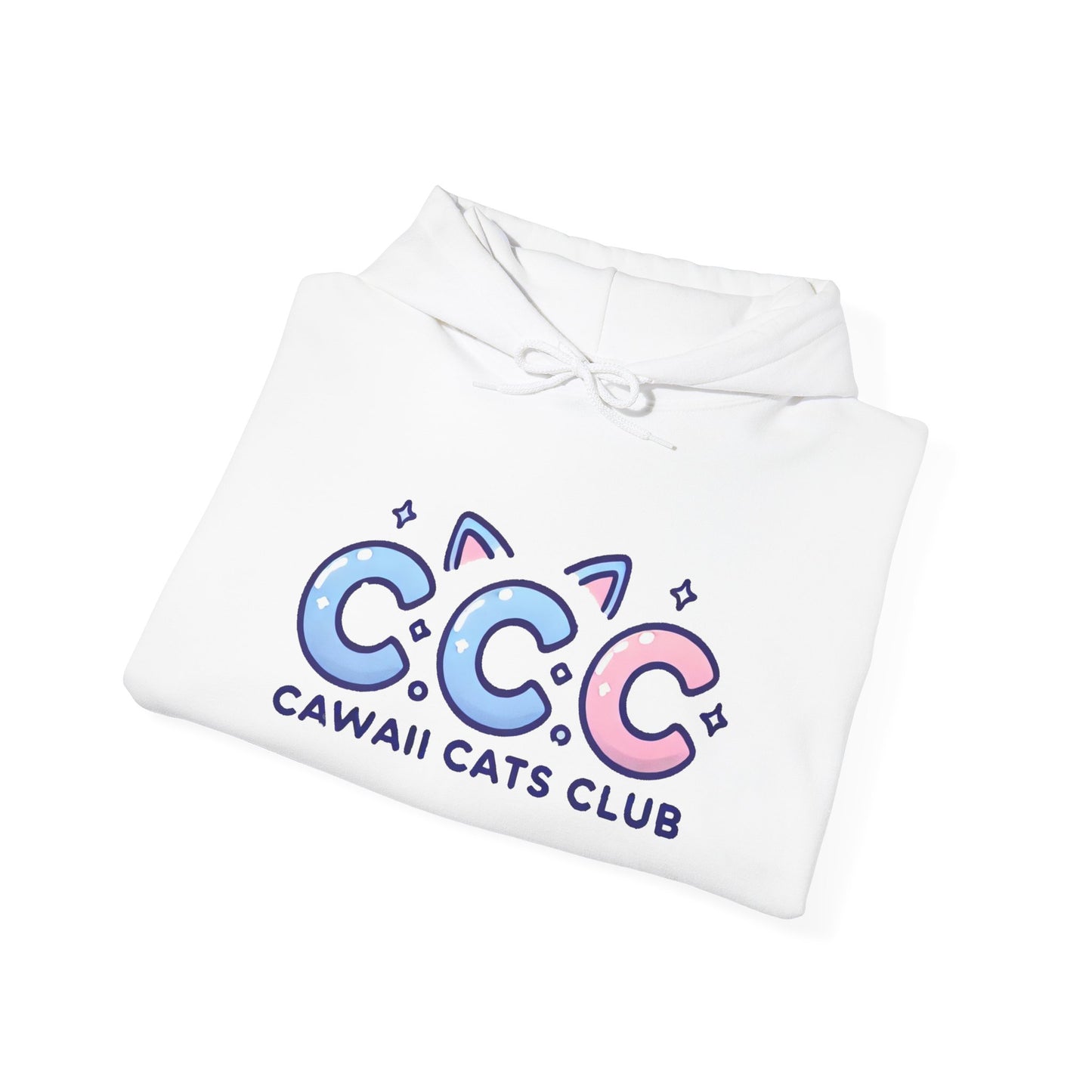 Cawaii Cats Club Hoodie – Cozy Unisex Sweatshirt for Cat Lovers