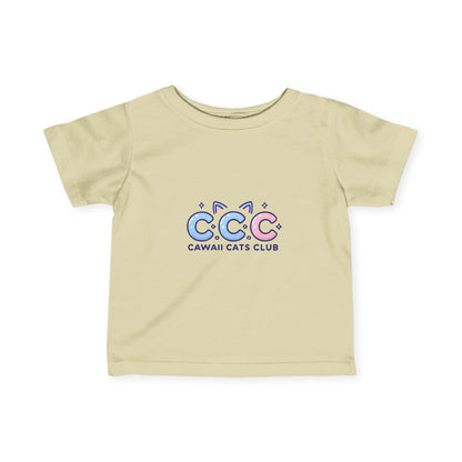 かわいい幼児用Tシャツ - 猫好きのためのCawaii Cats Clubデザイン