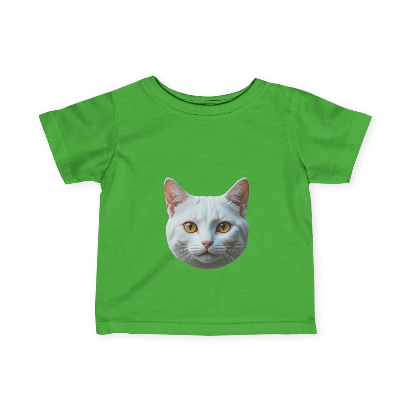 Cute Cat Face Infant Tee - Adorable Baby T-Shirt for Cat Lovers
