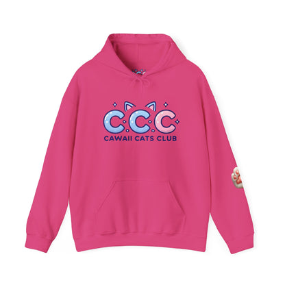 Cawaii Cats Club Hoodie – Cozy Unisex Sweatshirt for Cat Lovers
