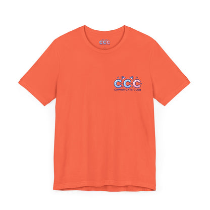 Cawaii Cats Club ユニセックス ジャージー Tシャツ - かわいい猫のグラフィック T シャツ