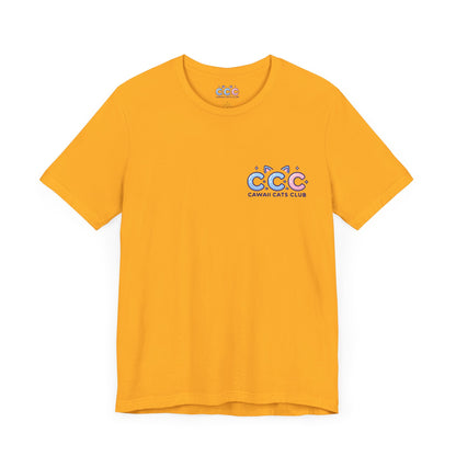 Cawaii Cats Club ユニセックス ジャージー Tシャツ - かわいい猫のグラフィック T シャツ