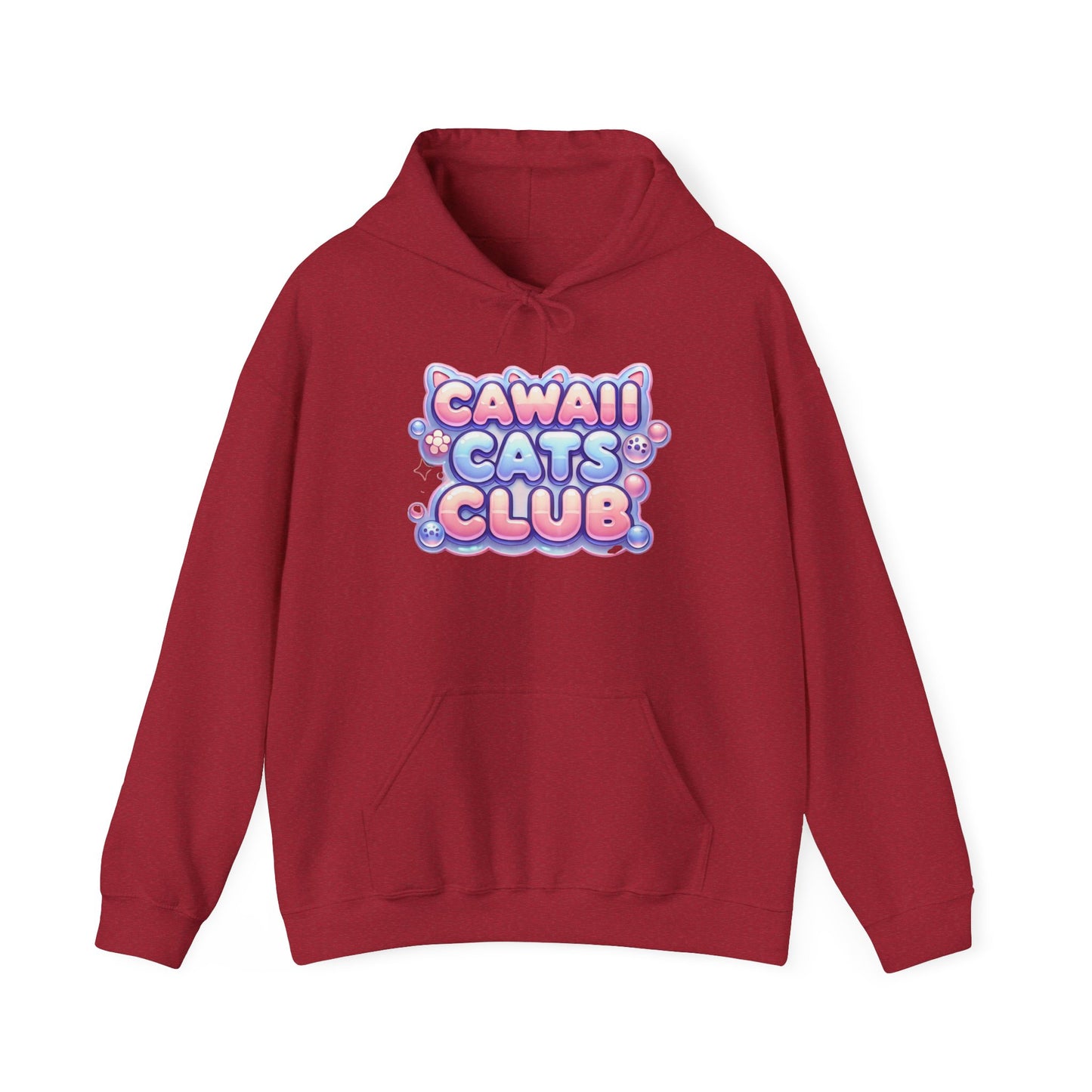 Cawaii Cats Club Hoodie - Cozy Unisex Heavy Blend Sweatshirt for Cat Lovers