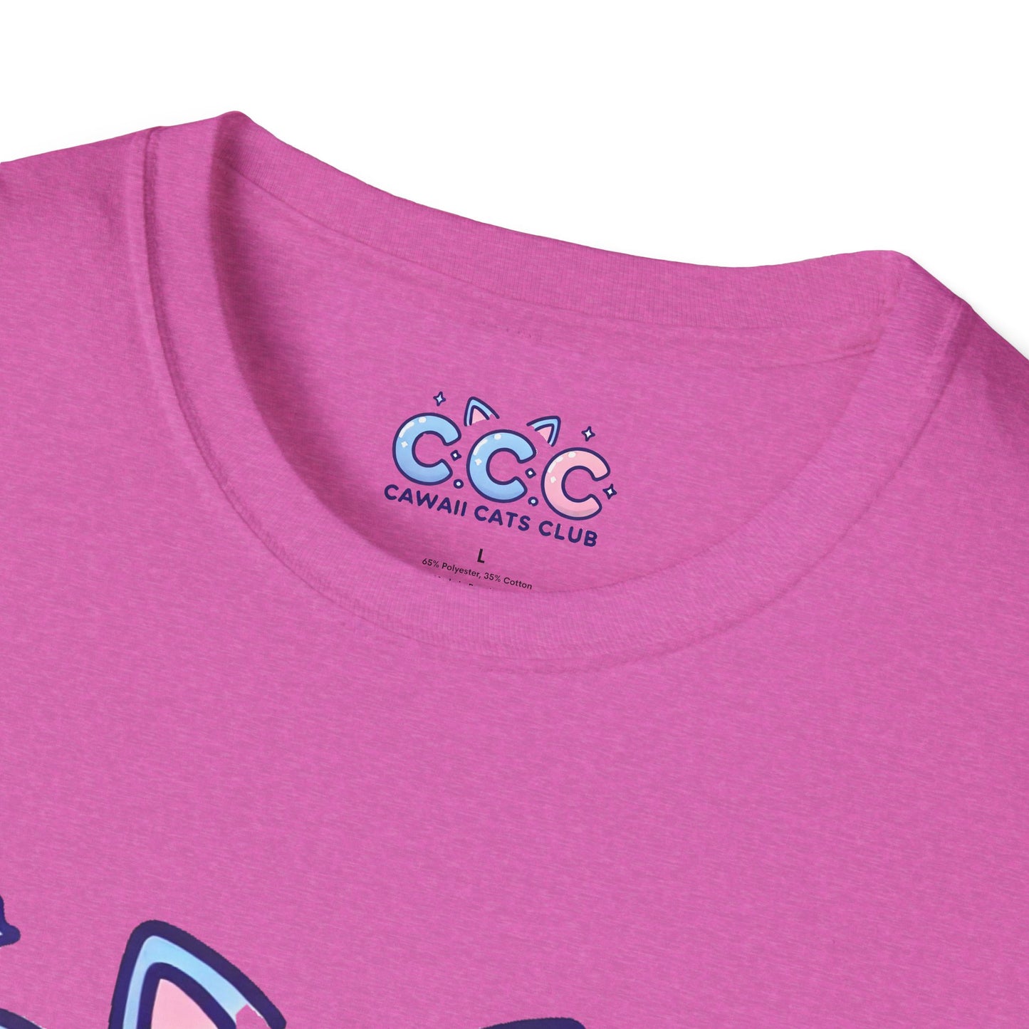 Cawaii Cats Club Unisex Softstyle T-Shirt - Cute Cat Graphic Tee