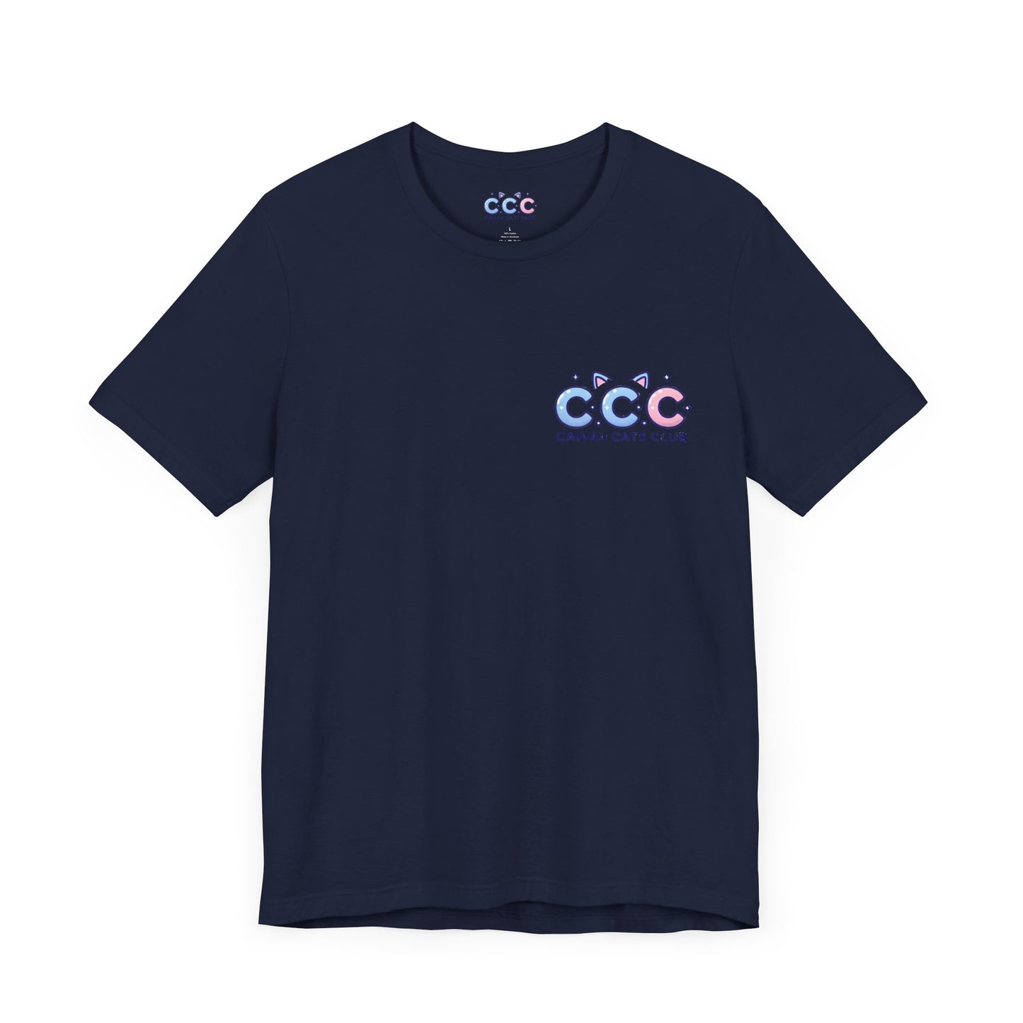 Cawaii Cats Club ユニセックス ジャージー Tシャツ - かわいい猫のグラフィック T シャツ