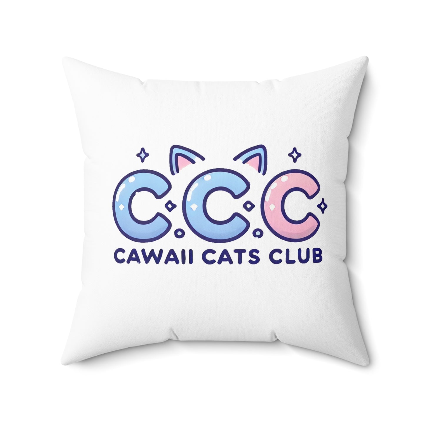 Cawaii Cats Club Decorative Pillow - Cute Cat-Themed Home Decor