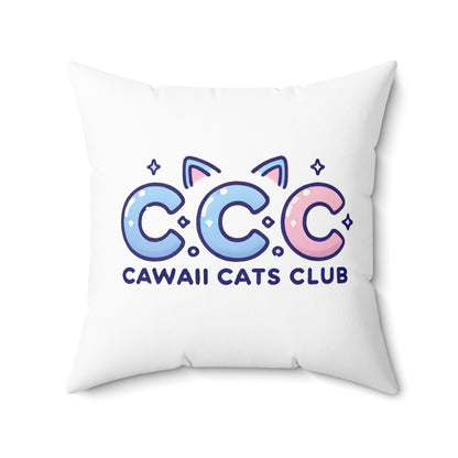 Cawaii Cats Club Decorative Pillow - Cute Cat-Themed Home Decor