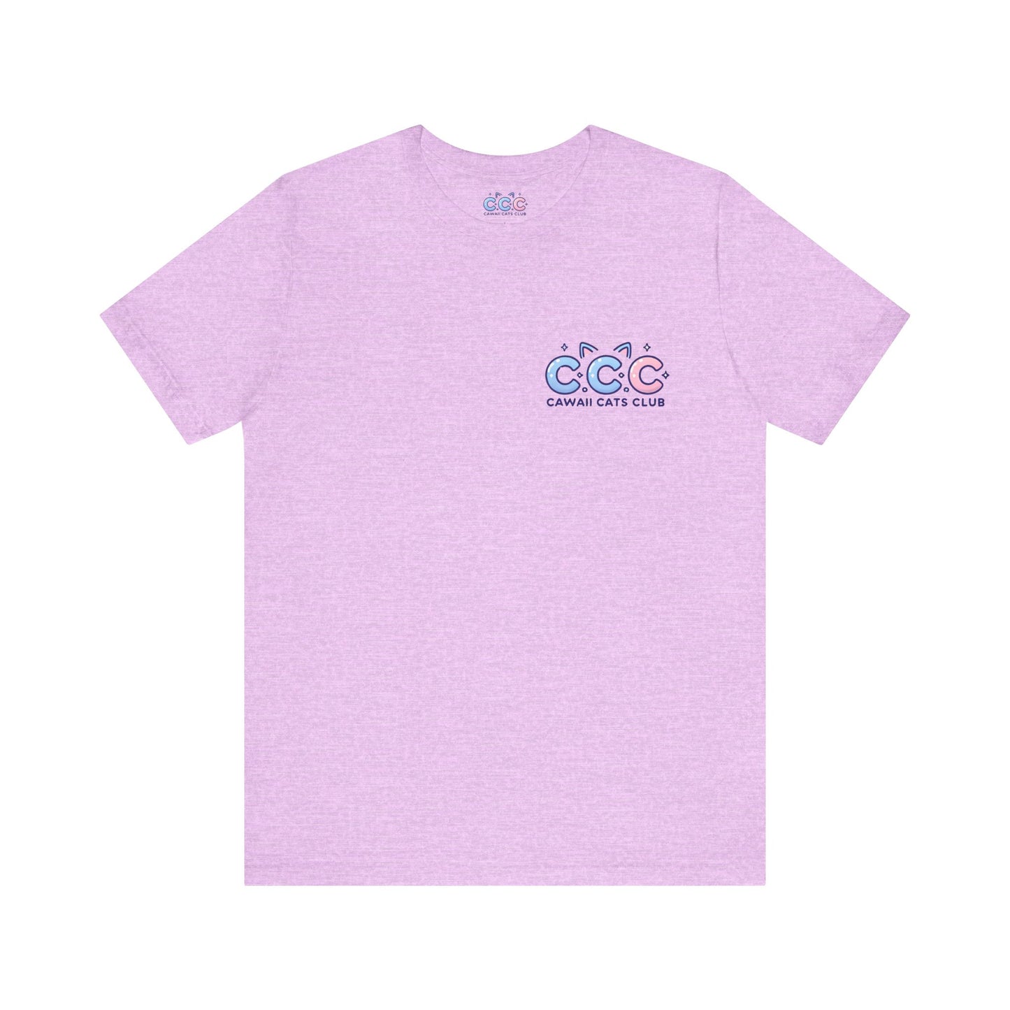Cawaii Cats Club ユニセックス ジャージー Tシャツ - かわいい猫のグラフィック T シャツ