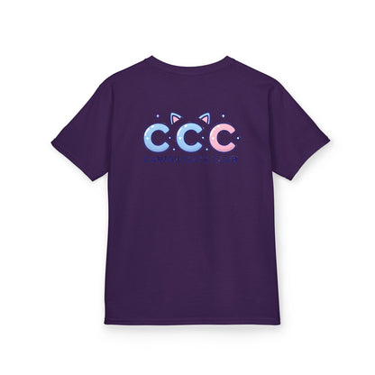 Cawaii Cats Club Kids Tee - Cute Cat Theme Cotton T-Shirt