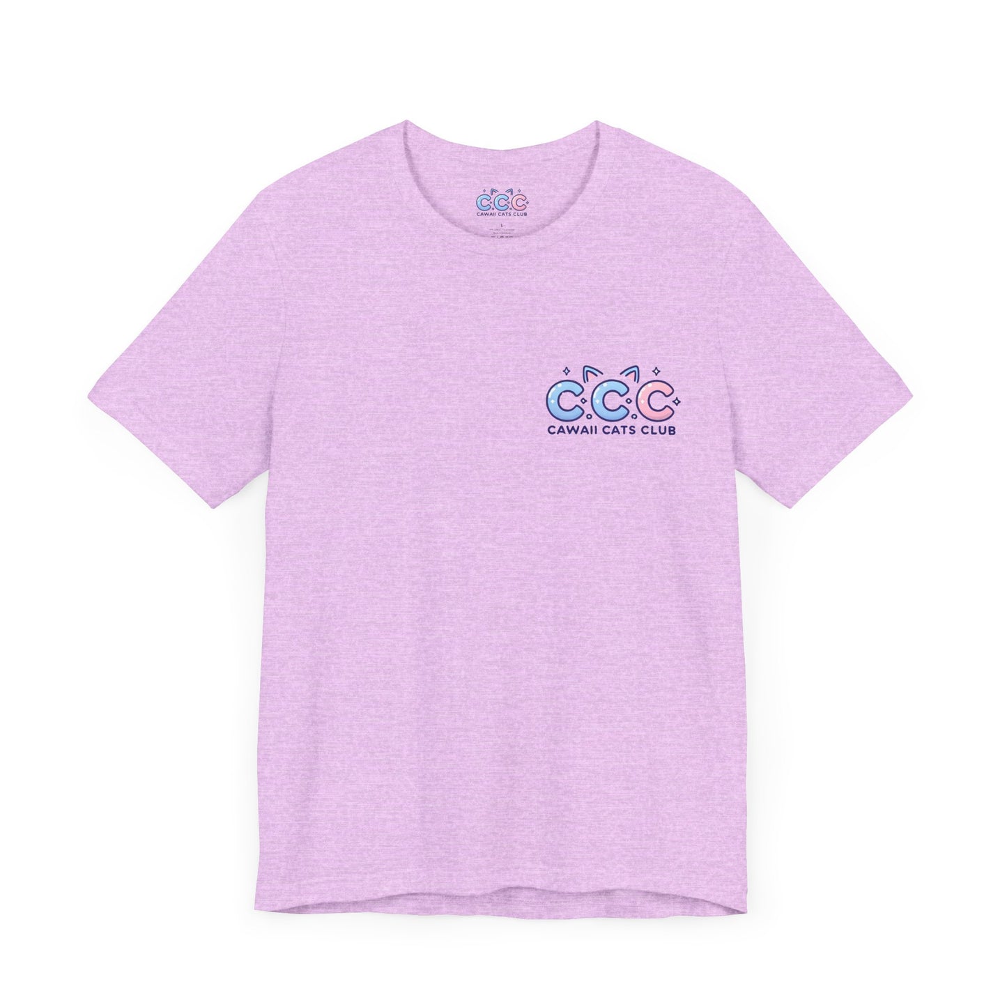 Cawaii Cats Club ユニセックス ジャージー Tシャツ - かわいい猫のグラフィック T シャツ