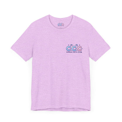 Cawaii Cats Club ユニセックス ジャージー Tシャツ - かわいい猫のグラフィック T シャツ