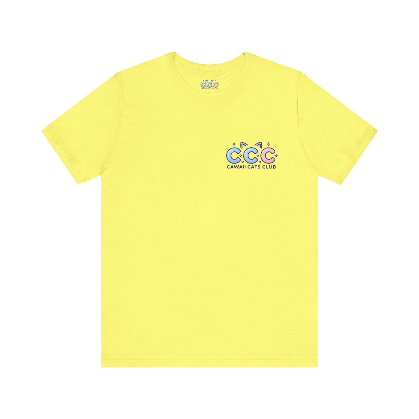 Cawaii Cats Club ユニセックス ジャージー Tシャツ - かわいい猫のグラフィック T シャツ