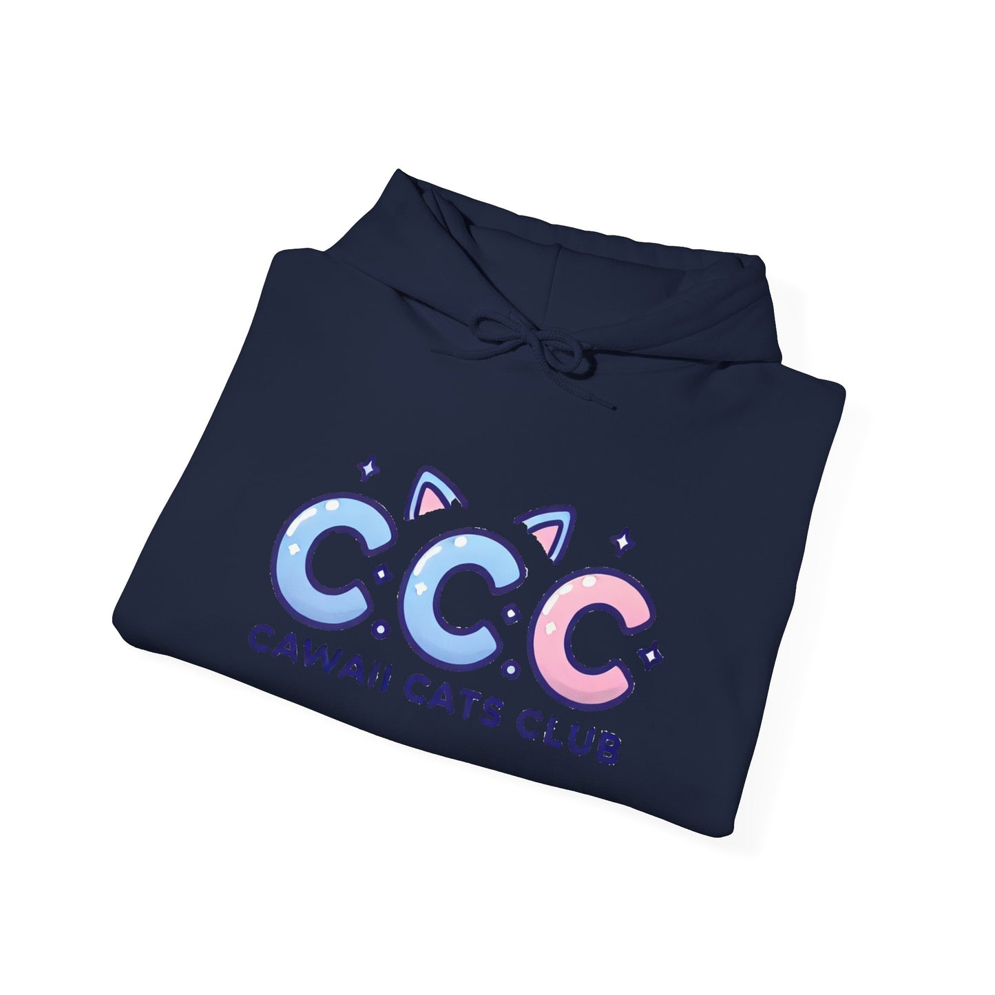 Cawaii Cats Club Hoodie – Cozy Unisex Sweatshirt for Cat Lovers