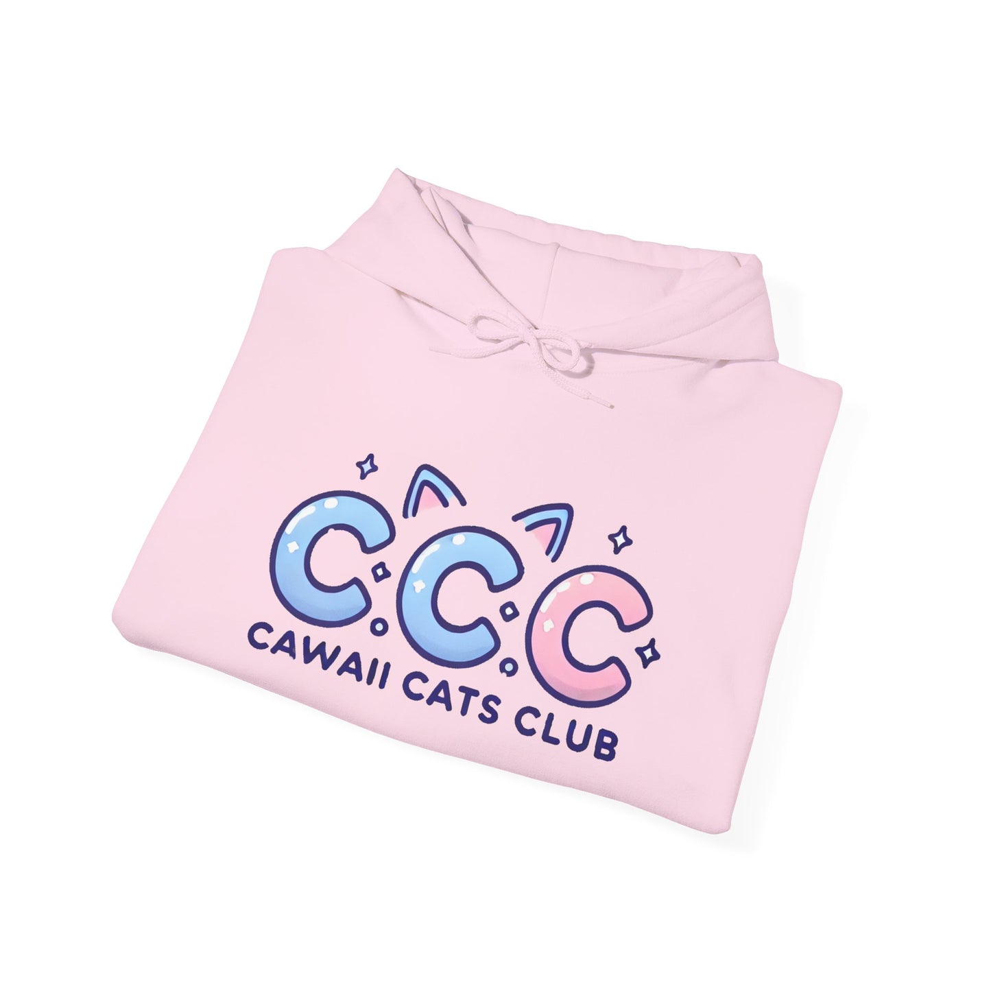 Cawaii Cats Club Hoodie – Cozy Unisex Sweatshirt for Cat Lovers