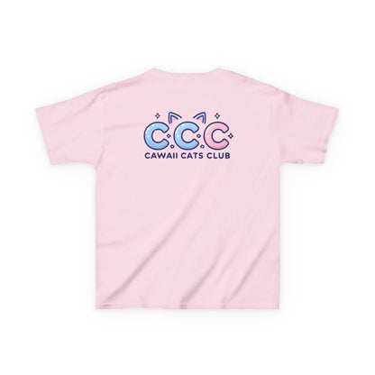 Cawaii Cats Club Kids Tee - Cute Cat Theme Cotton T-Shirt