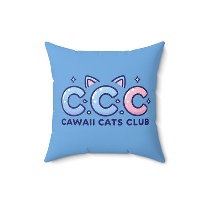 Cawaii Cats Club Pillow - Cute Cat Decor for Cat Lovers