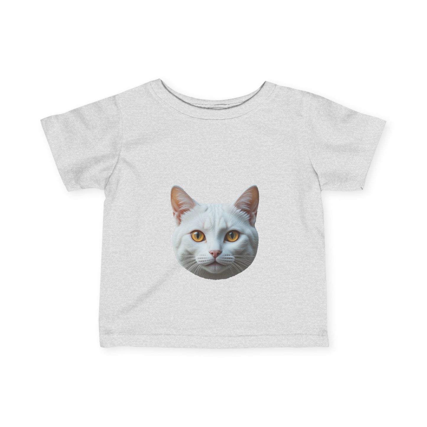 Cute Cat Face Infant Tee - Adorable Baby T-Shirt for Cat Lovers