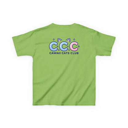 Cawaii Cats Club Kids Tee - Cute Cat Theme Cotton T-Shirt