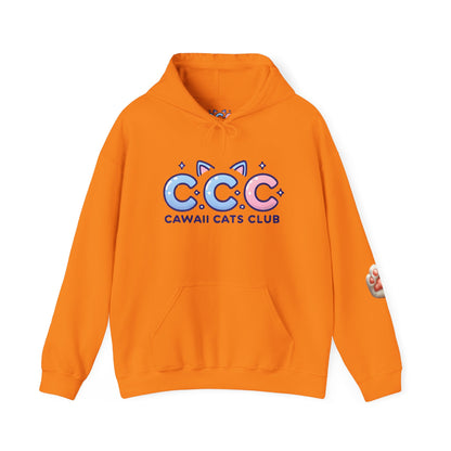 Cawaii Cats Club Hoodie – Cozy Unisex Sweatshirt for Cat Lovers