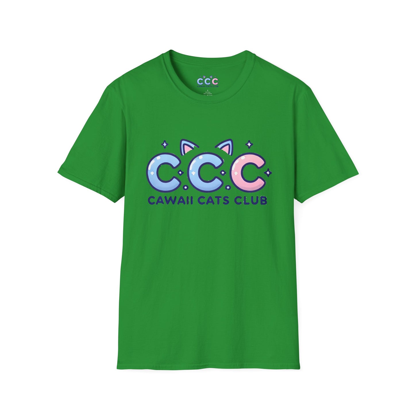 Cawaii Cats Club Unisex Softstyle T-Shirt - Cute Cat Graphic Tee