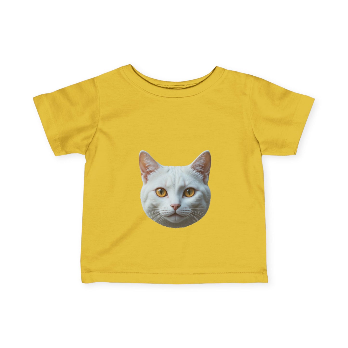 Cute Cat Face Infant Tee - Adorable Baby T-Shirt for Cat Lovers