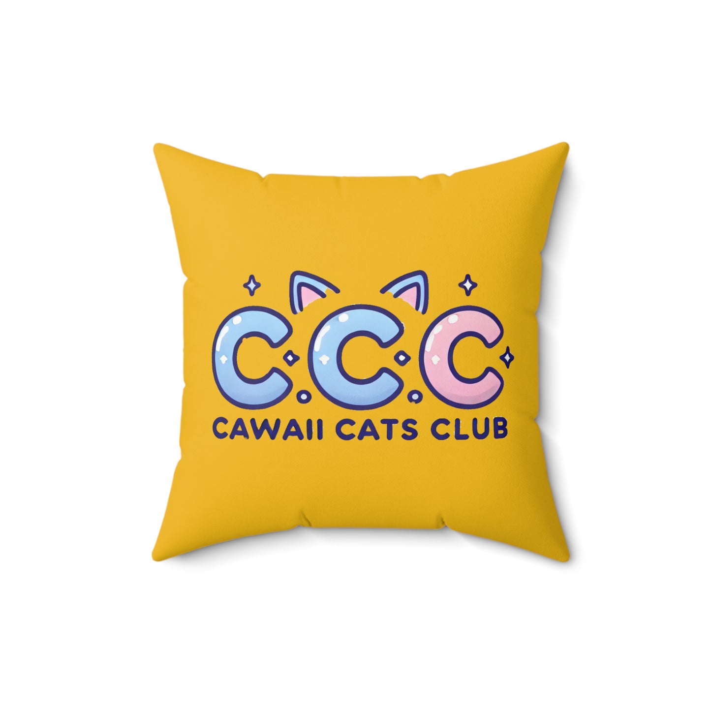 Cawaii Cats Club 装飾枕 - 楽しい猫好きのクッション