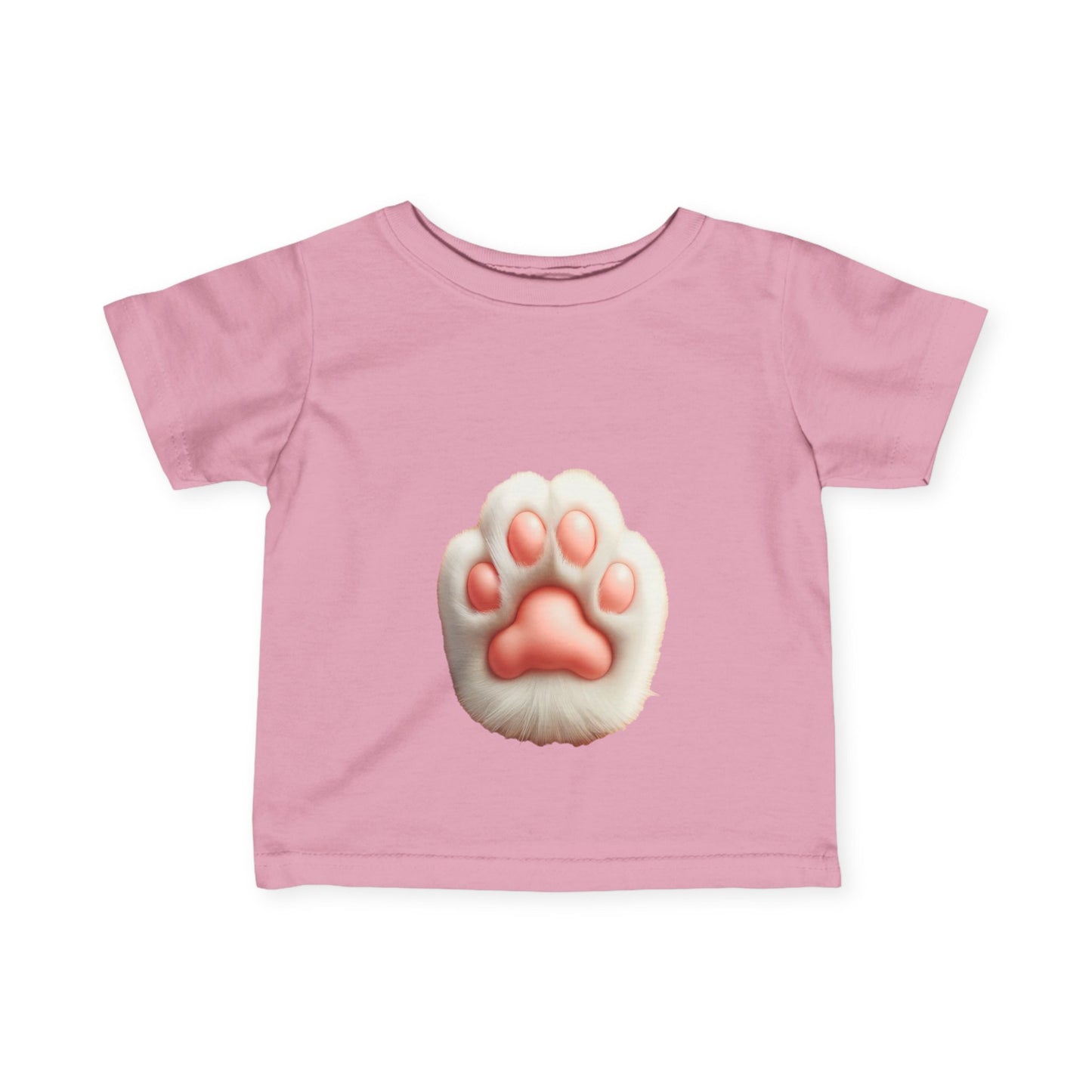 かわいい赤ちゃんの足跡プリントTシャツ - ペット愛好家のための幼児用ファインジャージーシャツ